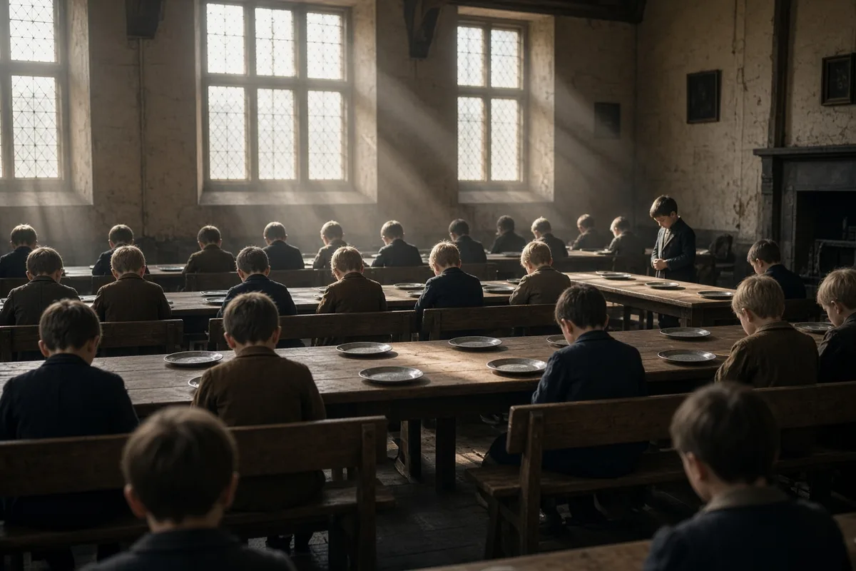 At the Ashley Down orphan house, Müller instructed the children to give thanks for breakfast even before any food had arrived.