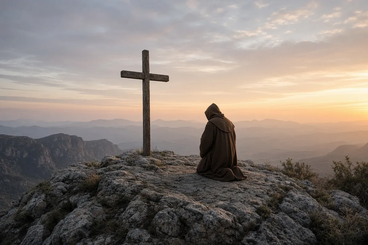 In September 1224, Francis of Assisi withdrew to the mountain of La Verna for a forty-day fast.