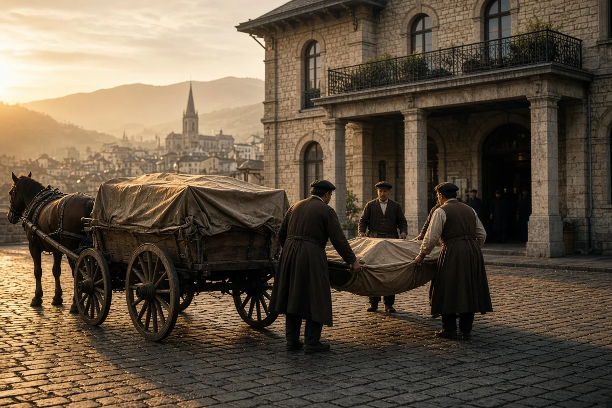 She arrived at Lourdes severely ill and was transported on a stretcher to the shrine.