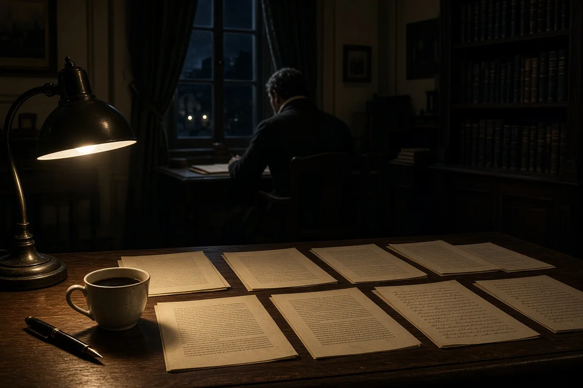 He documented his step-by-step evaluation of evidences in personal writings throughout the year.