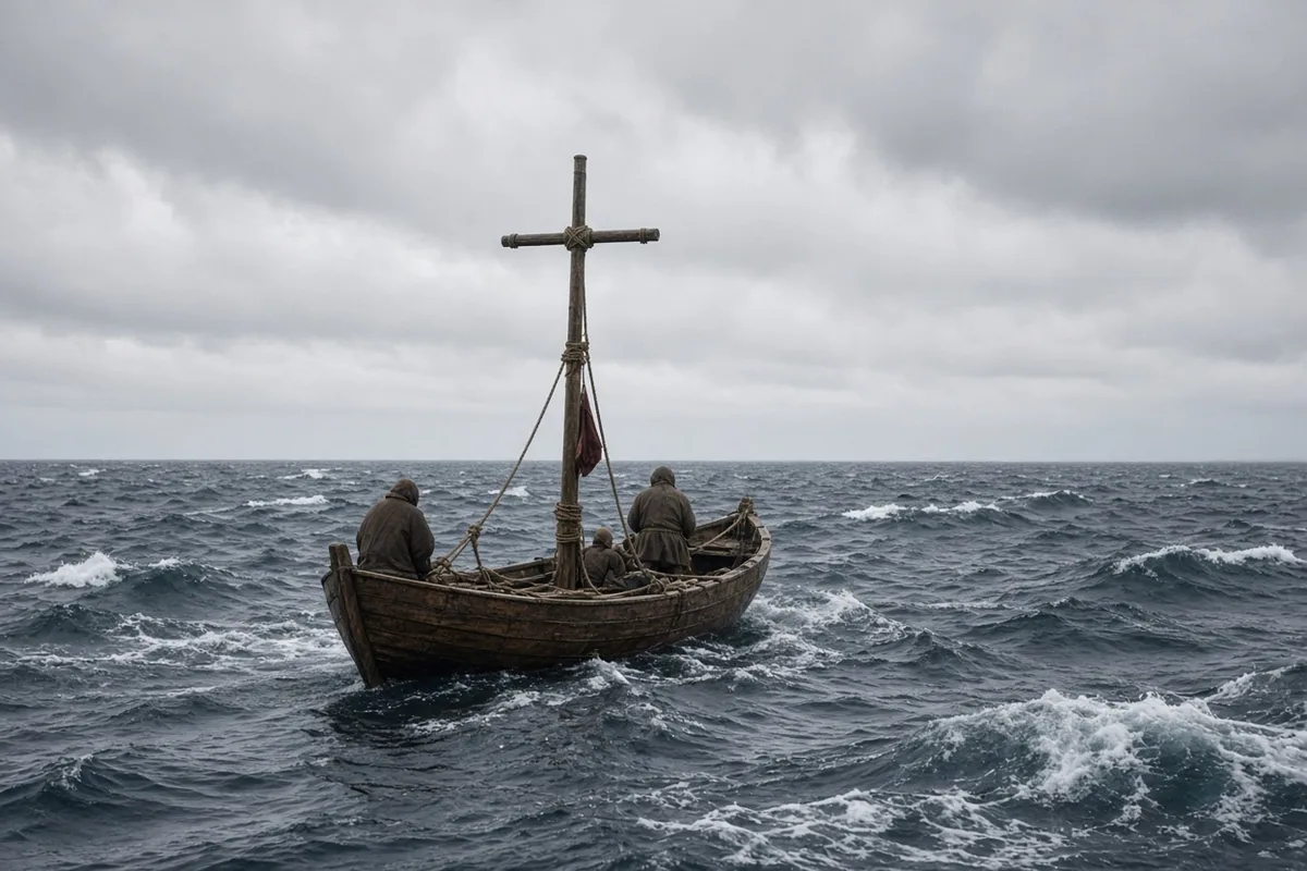 The sea crossing to Denmark exposed Ansgar to immediate physical dangers and isolation.