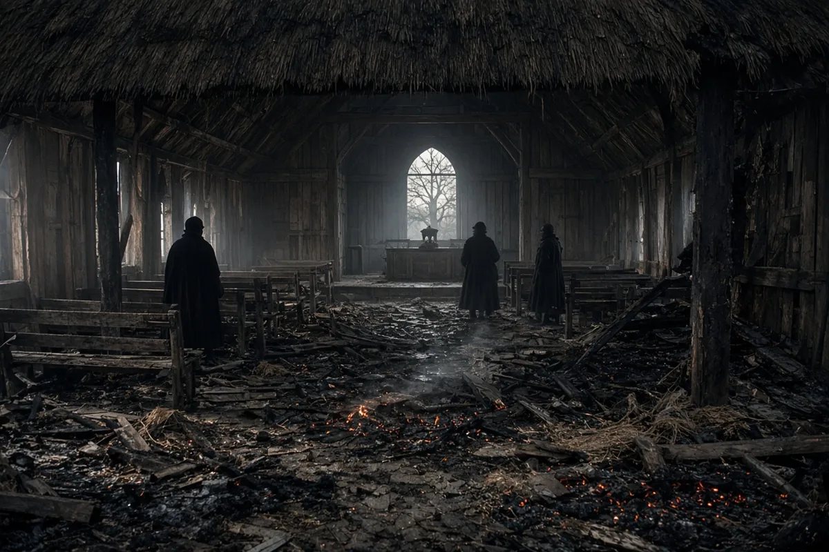 Repeated setbacks including the burning of mission buildings tested Ansgar's resolve in Birka.