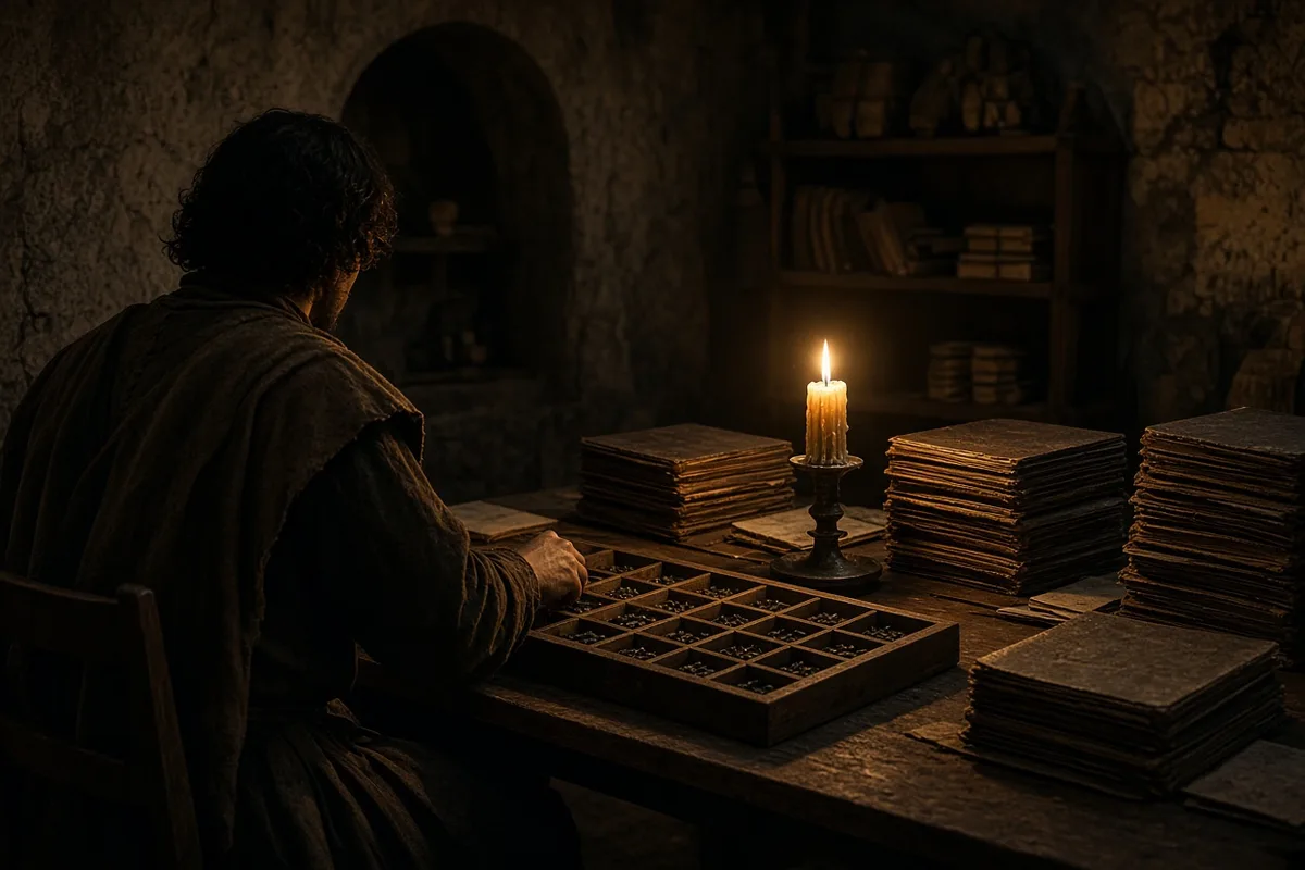 Movable type enabled the rapid assembly of complete pages without carving each one from wood.