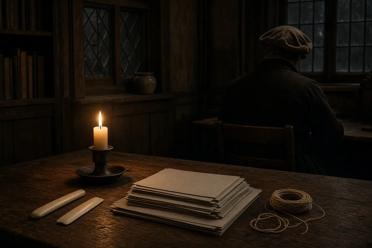 The printed sheets were folded, sewn, and bound into complete Bibles for distribution.