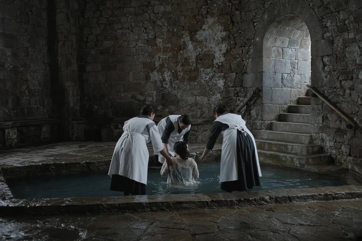 The sister was immersed in the Lourdes baths during her visit.