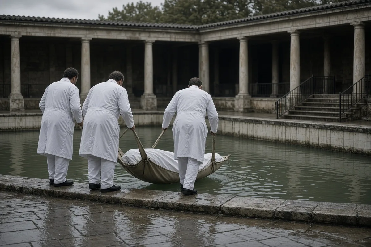 Micheli was immersed in the Lourdes baths as part of the standard healing ritual.