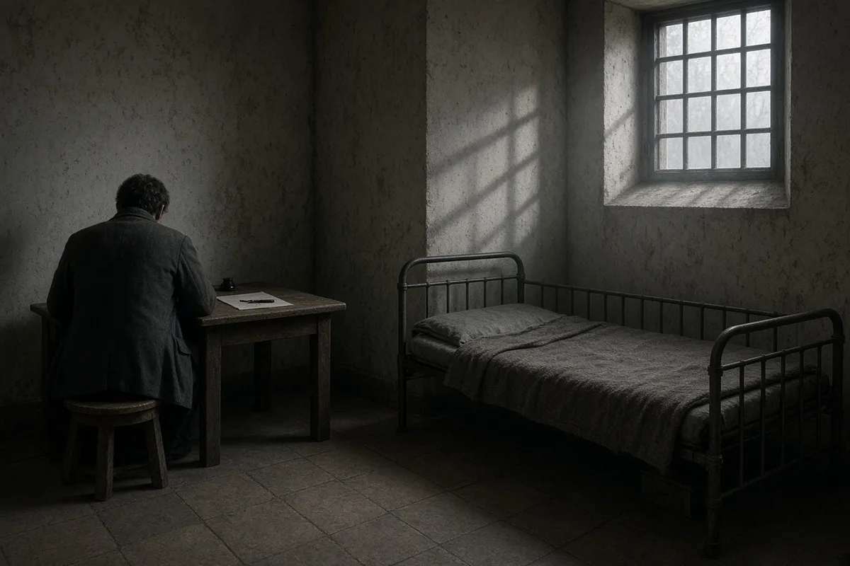 Dietrich Bonhoeffer was held in Tegel military prison beginning in 1943 for his role in the resistance.