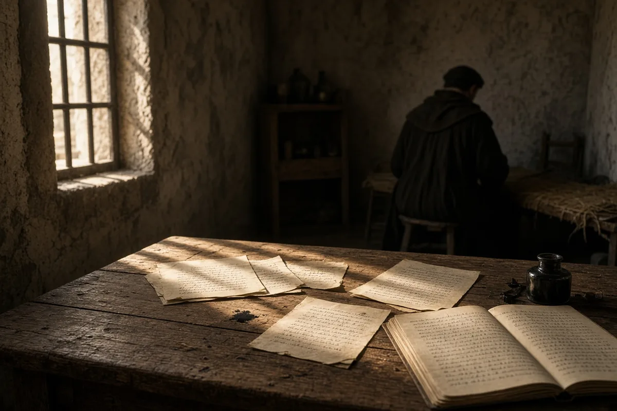 Bonhoeffer wrote letters reflecting on faith, ethics, and resistance while awaiting trial.