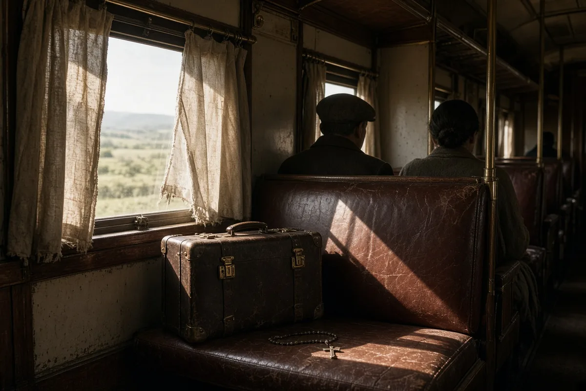 The cousin traveled by rail to Lourdes in 1952 seeking healing.