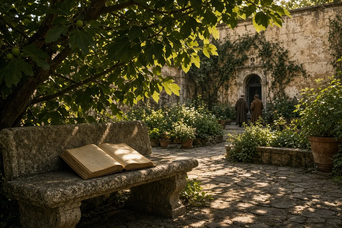 In 386 Augustine withdrew to a garden in Milan seeking resolution to his inner conflict.