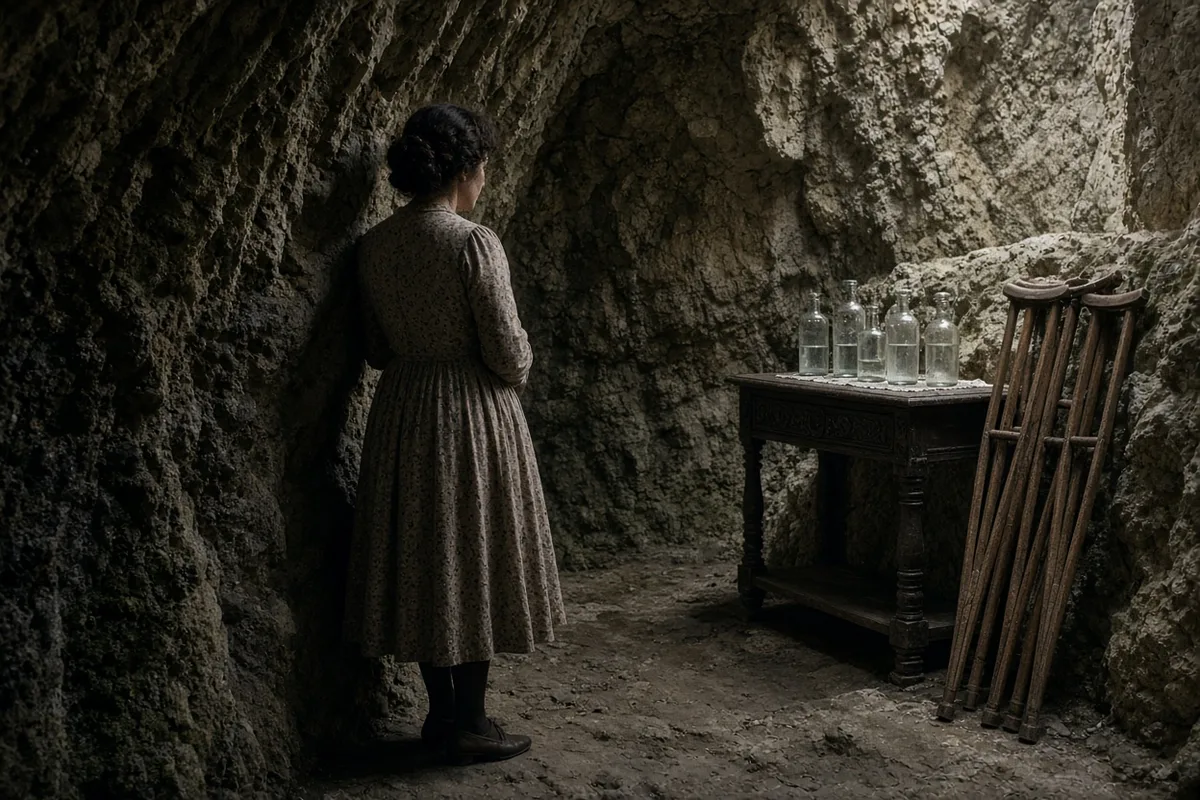 At the Grotto of Massabielle the wife prayed for healing whose outcome shared the medical file of Vittorio’s miracle.