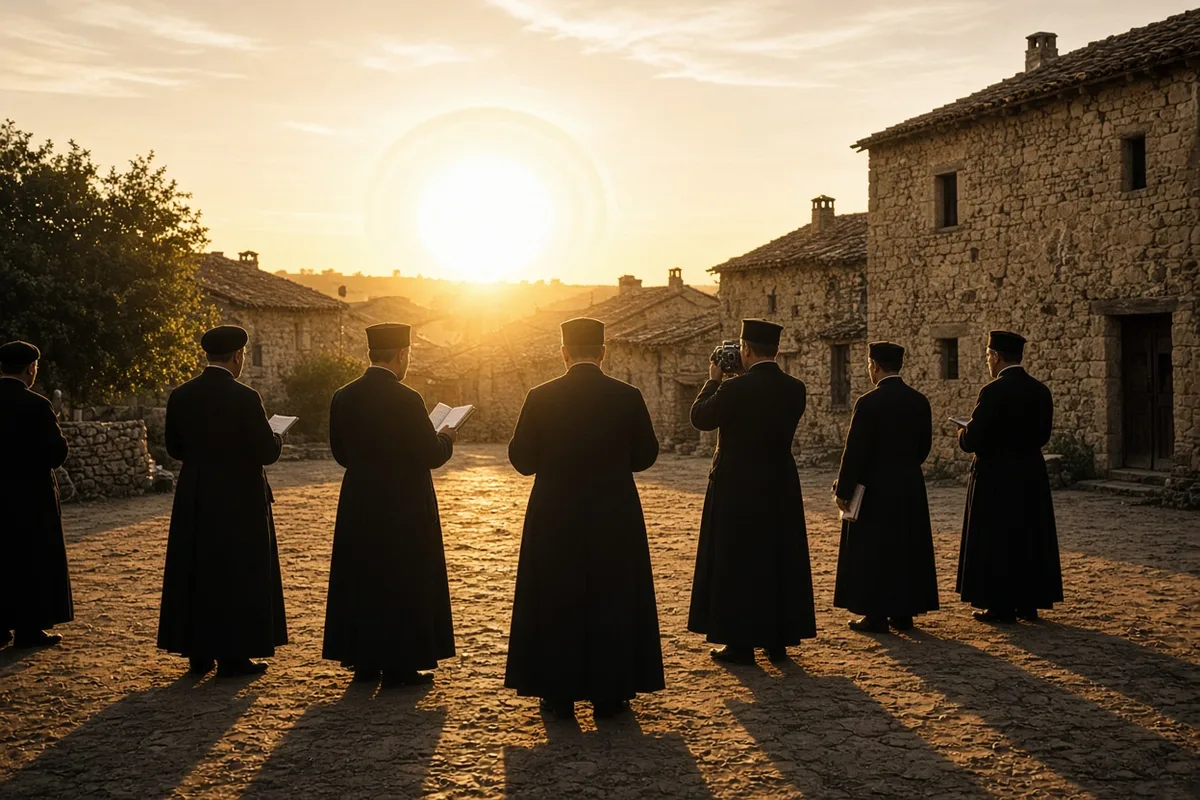 Visiting priests and villagers recorded the reported solar phenomena with photographs and written accounts.