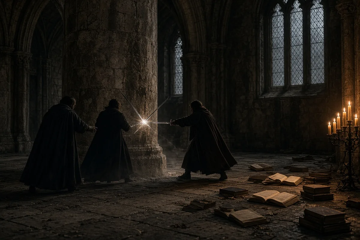 The knights attacked Thomas Becket within the precincts of Canterbury Cathedral.