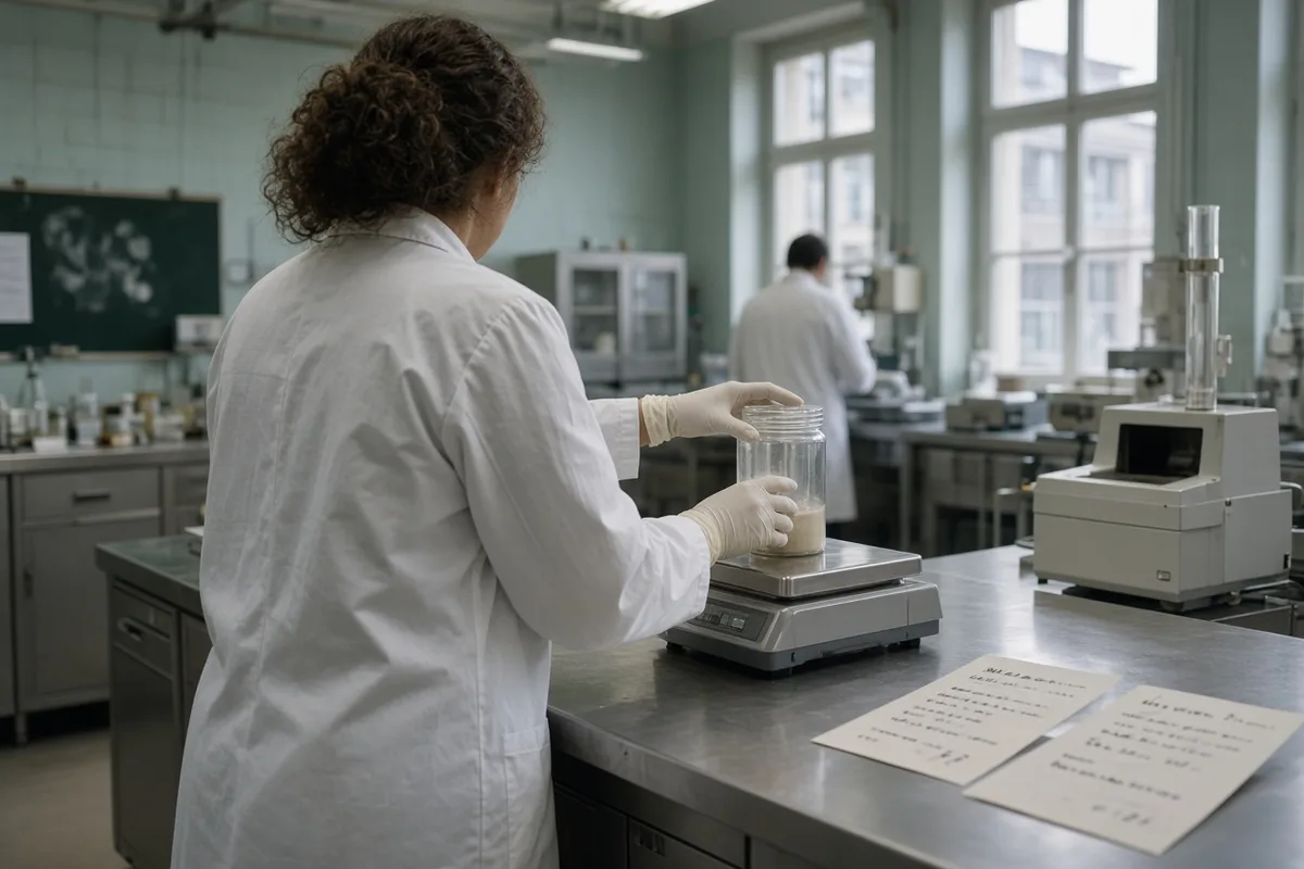 The sample entered a documented chain of custody.