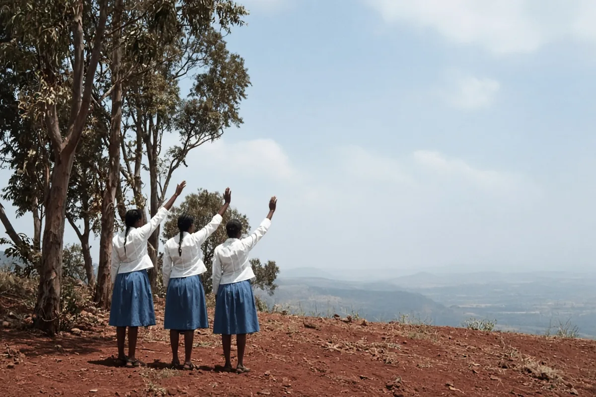 Three schoolgirls reported the first apparitions of the Virgin Mary at Kibeho in 1981.