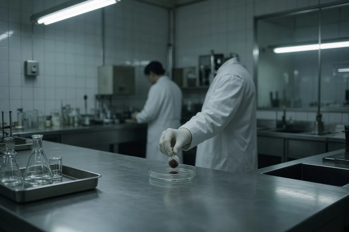 The bleeding host was collected for scientific examination.