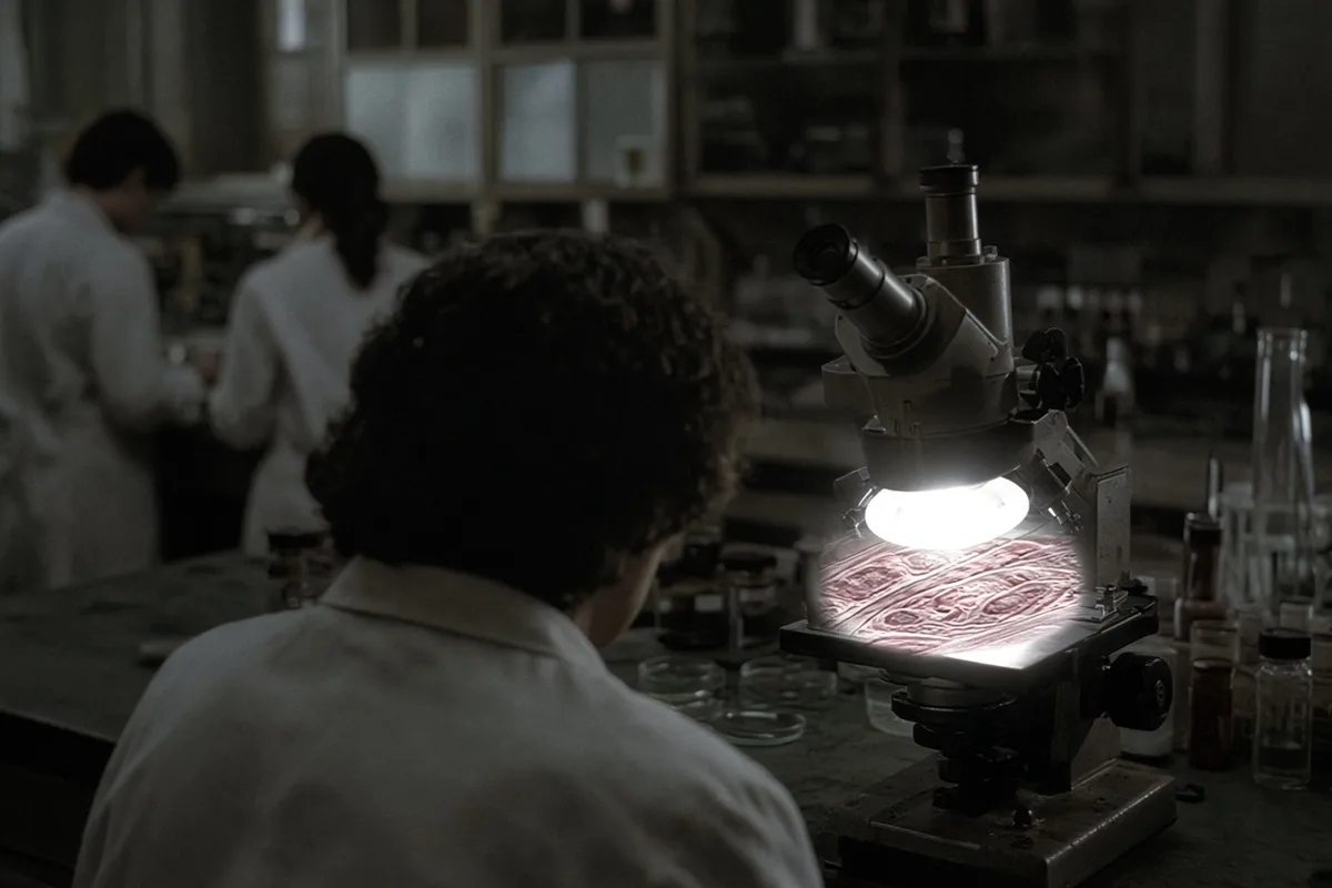 The analysis showed the presence of human heart muscle.
