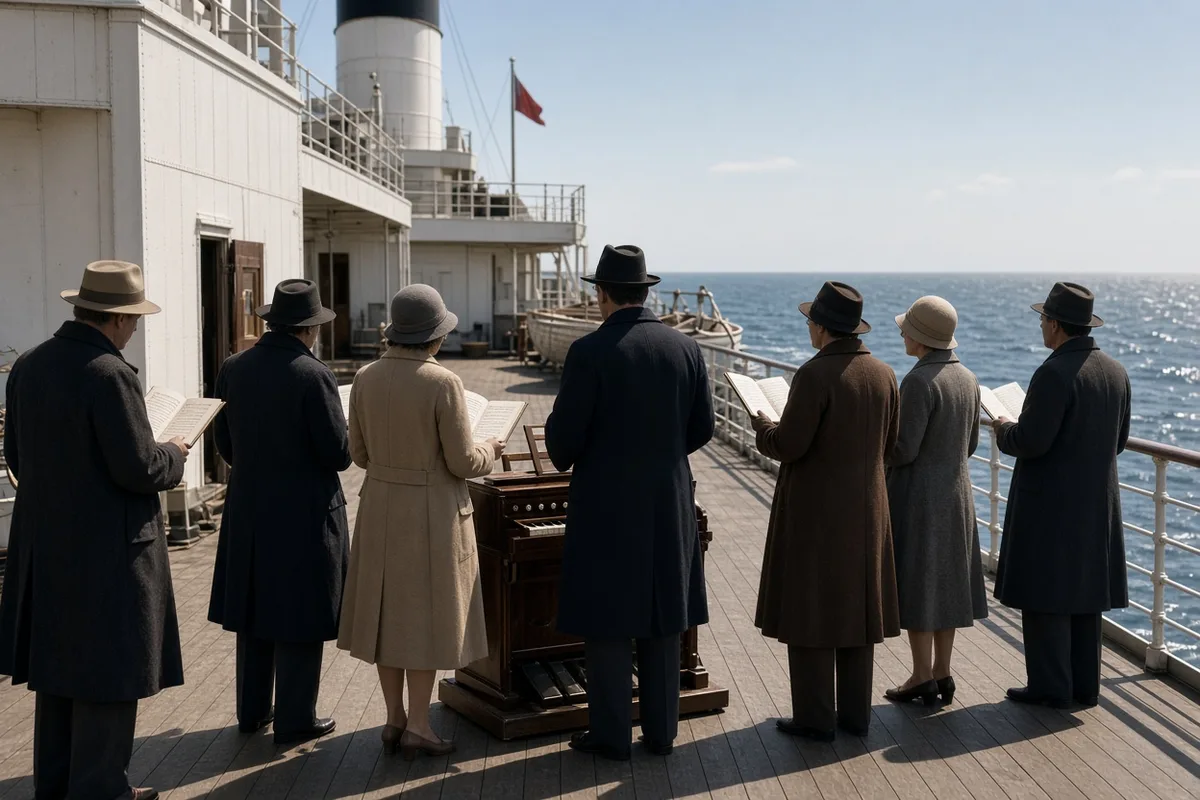 During transatlantic voyages the von Trapps continued rehearsing and performing for fellow passengers.