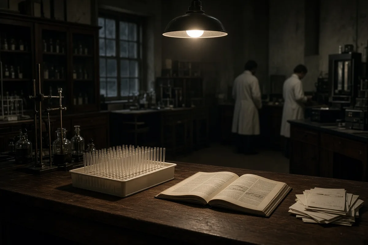 Sy Garte recounted moments of personal reflection during his conversion while surrounded by research tools.