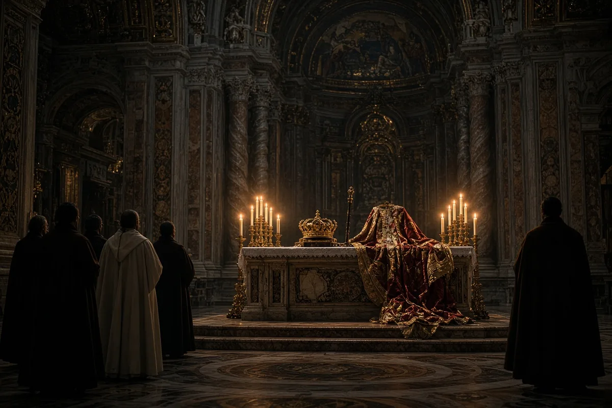 The coronation took place on Christmas Day 800 during a solemn mass.