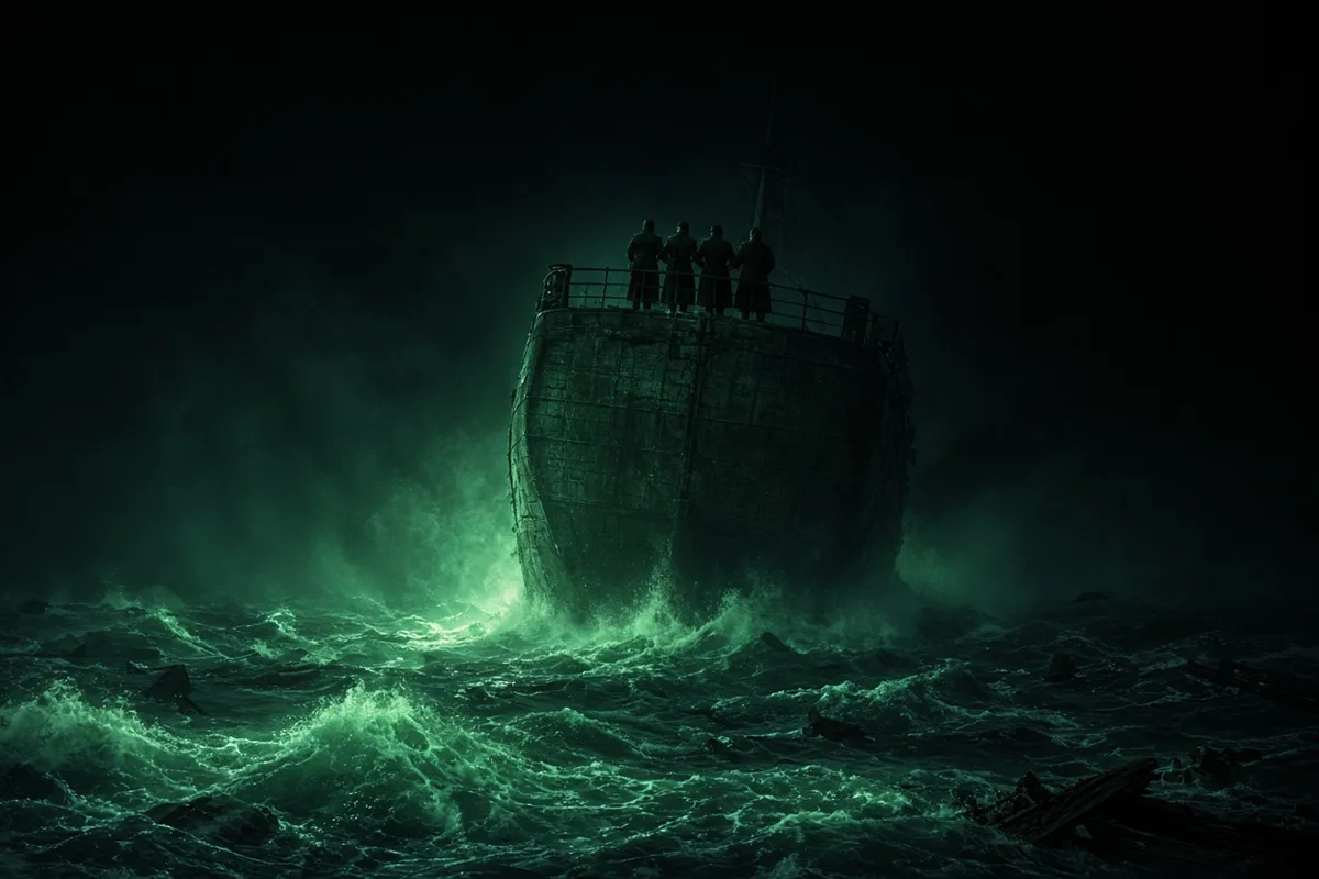 The Dorchester sank within twenty minutes, taking the chaplains with it.