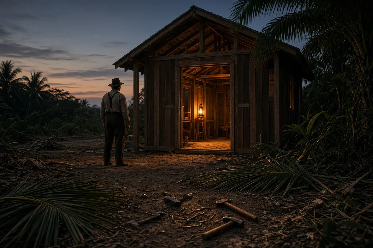 Father Damien constructed churches to serve the spiritual needs of the leper colony.