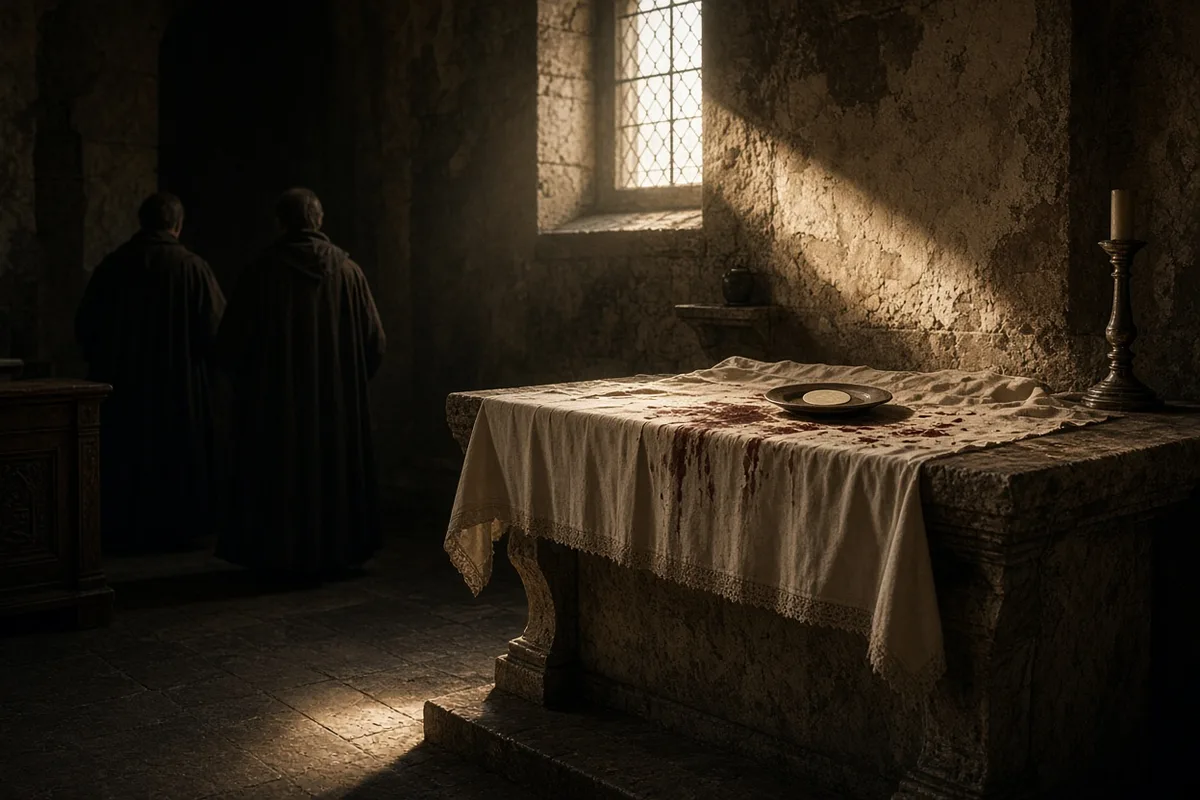 Blood appeared on the corporal at Bolsena.