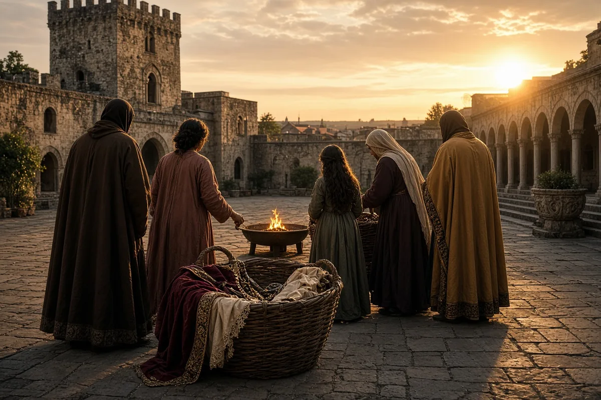 In 370 the family resolved to renounce luxury and repurpose the estate for ascetic use.