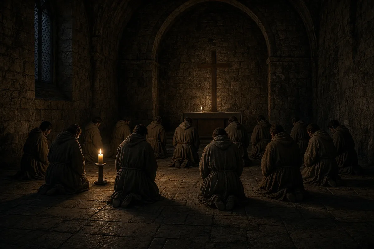 The transformed estate functioned as a monastery centered on ascetic prayer and charitable works.
