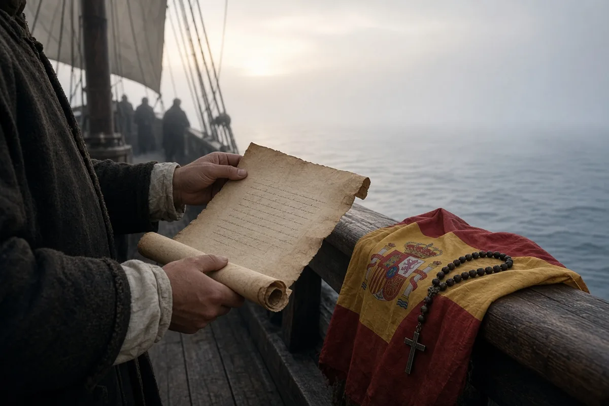 In letters to the Spanish crown, Columbus publicly attributed the voyage's success to divine guidance.