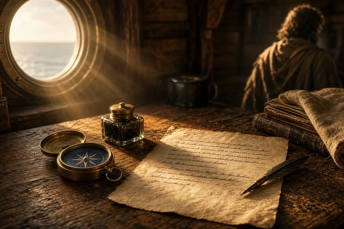 Columbus's shipboard writings from 1492 emphasized his religious motivations for the expedition.