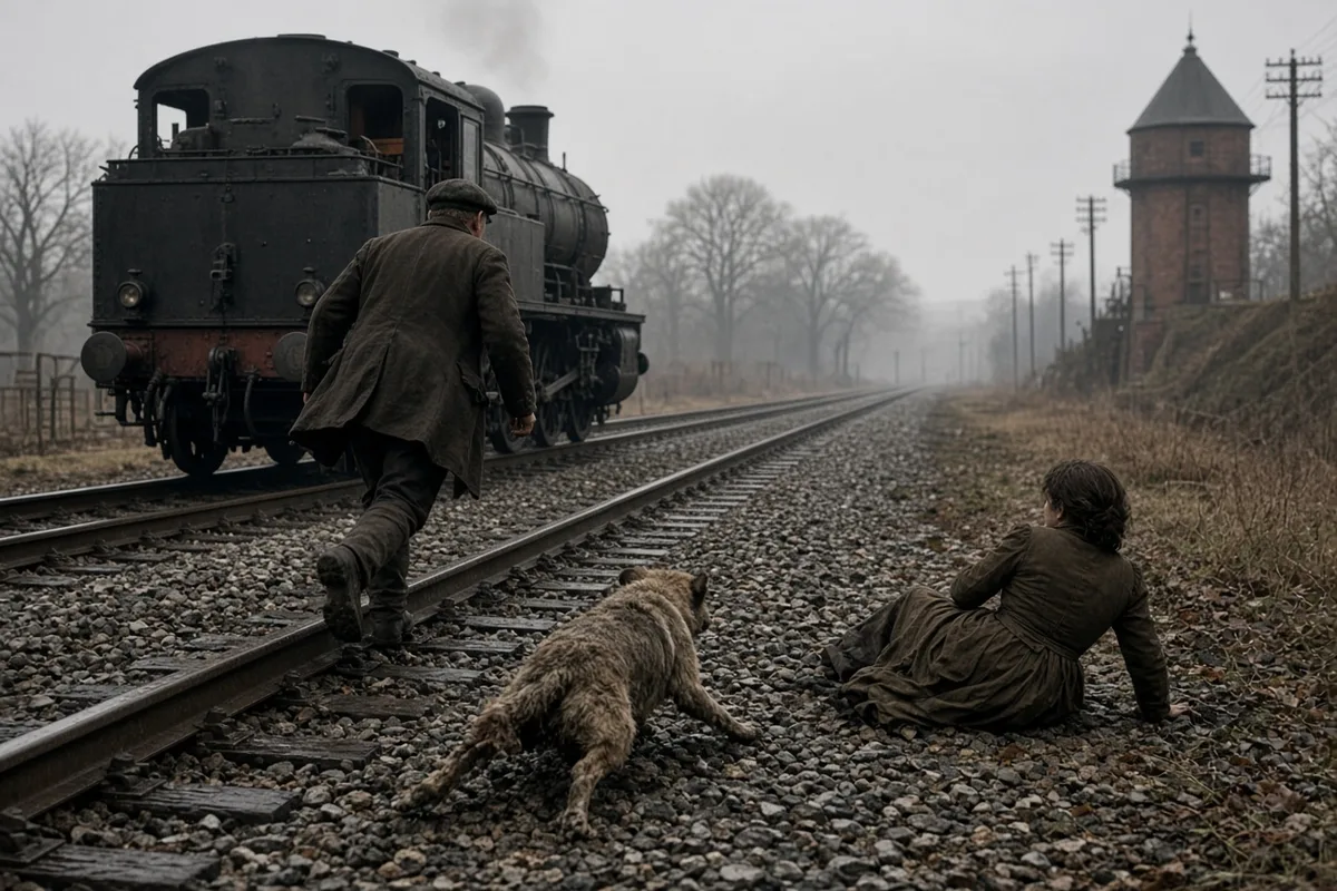 The train struck Lilly, severing her leg, but Spain was left unharmed and regained consciousness.