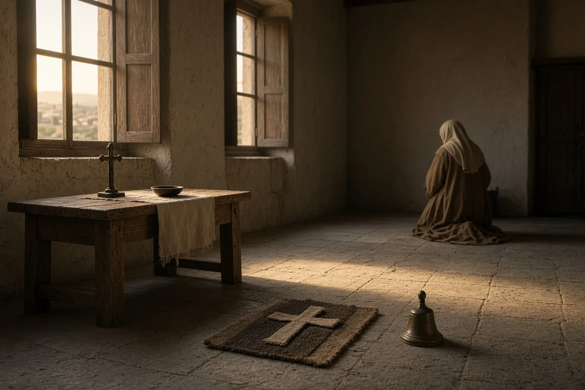 Teresa founded the first Discalced Carmelite convent, St. Joseph’s, on August 24, 1562, with strict enclosure and poverty.