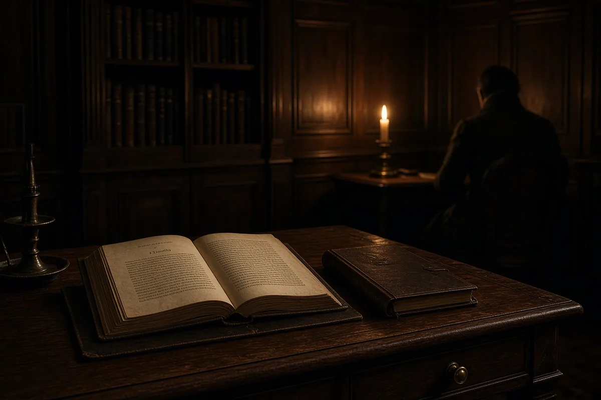 The Personal Narrative records Edwards's abrupt shift from dread to joy while contemplating 1 Timothy.