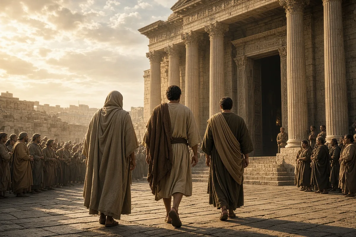 The people saw him walking and praising God, filling them with wonder.