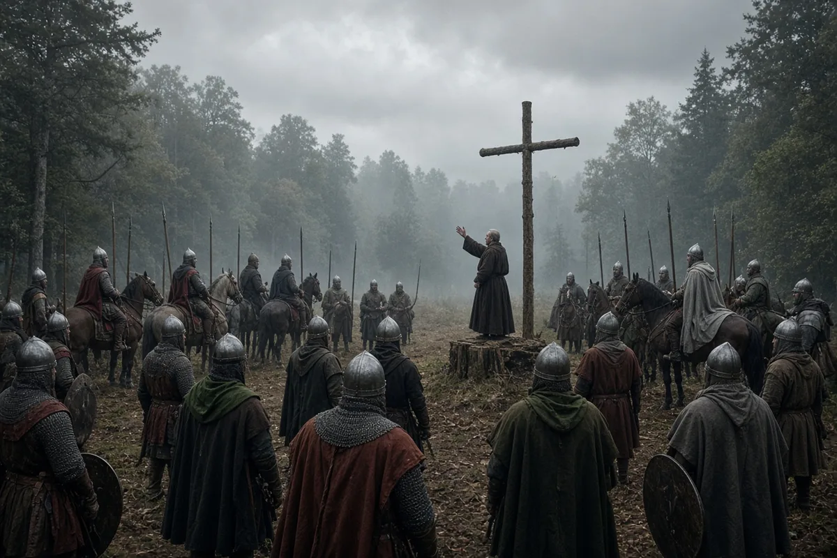 Bernard traveled through France in 1146 reinforcing rules protecting non-combatants during the crusade.