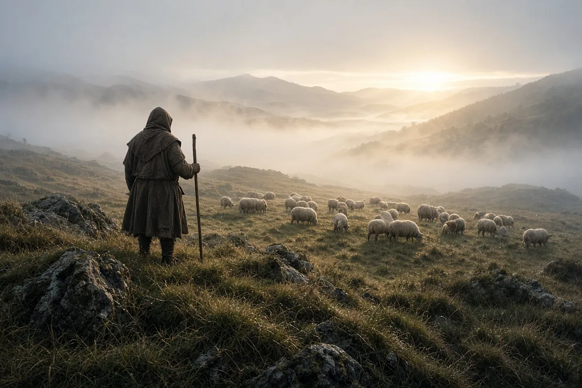 For six years Patrick herded sheep as a slave on the slopes of Slemish in County Antrim.