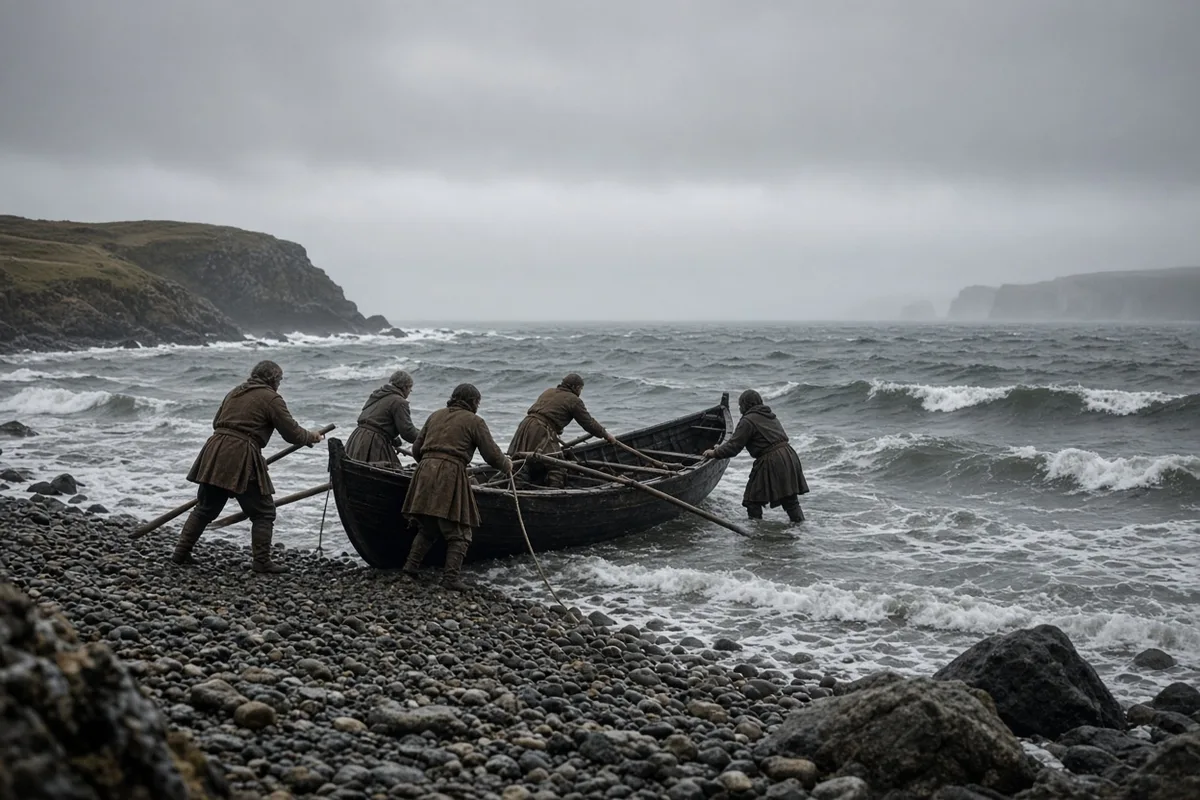 After walking two hundred miles, Patrick boarded a ship and escaped slavery, returning first to Britain.