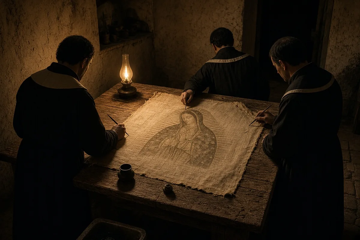 Clergy in 1531 inspected the tilma and found the image had not been painted with any known pigments.