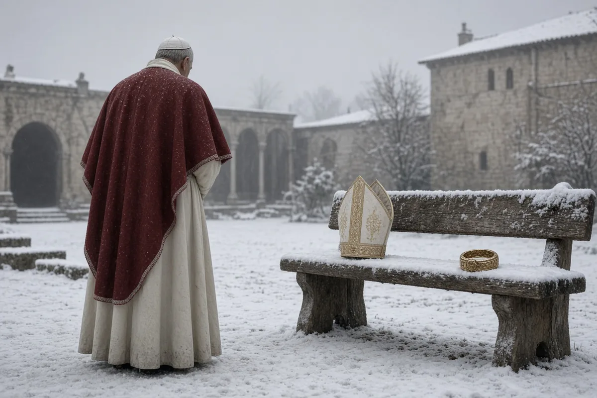 Messengers passed between Henry IV and Pope Gregory VII during the prolonged wait at Canossa.