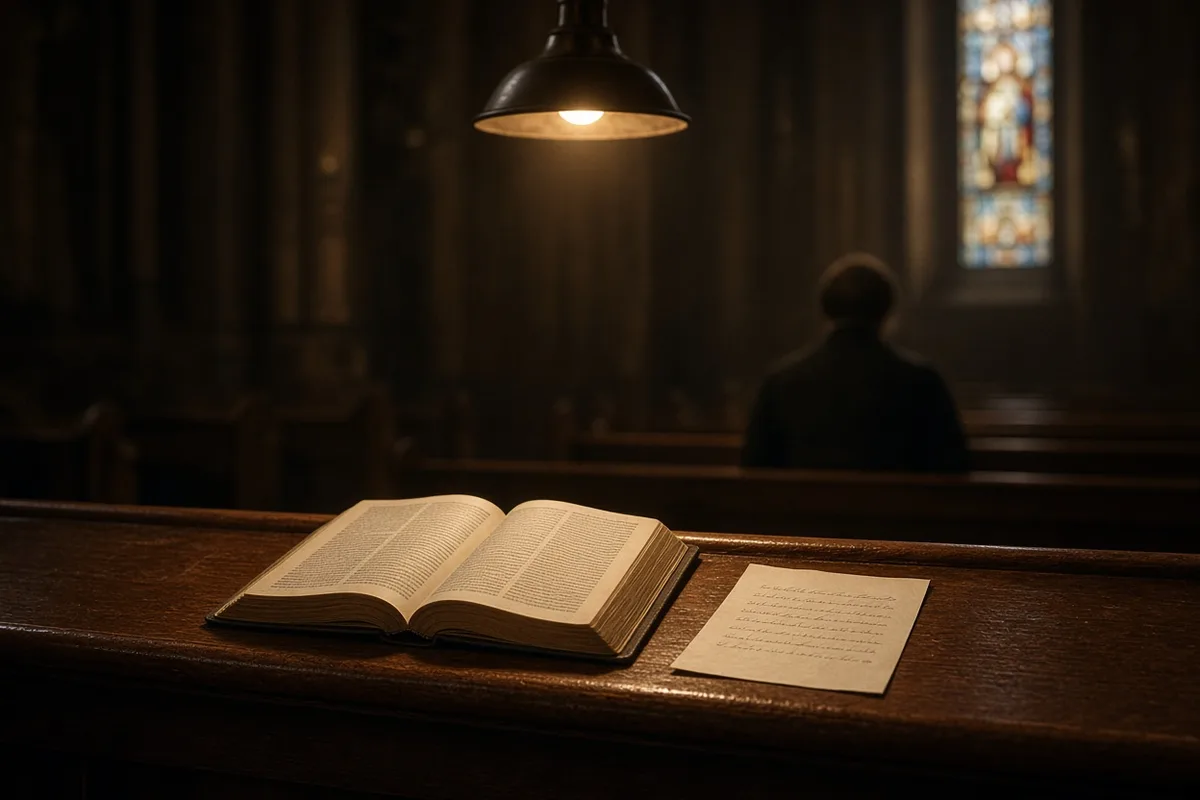 During the service Corrie ten Boom prayed for strength to forgive.