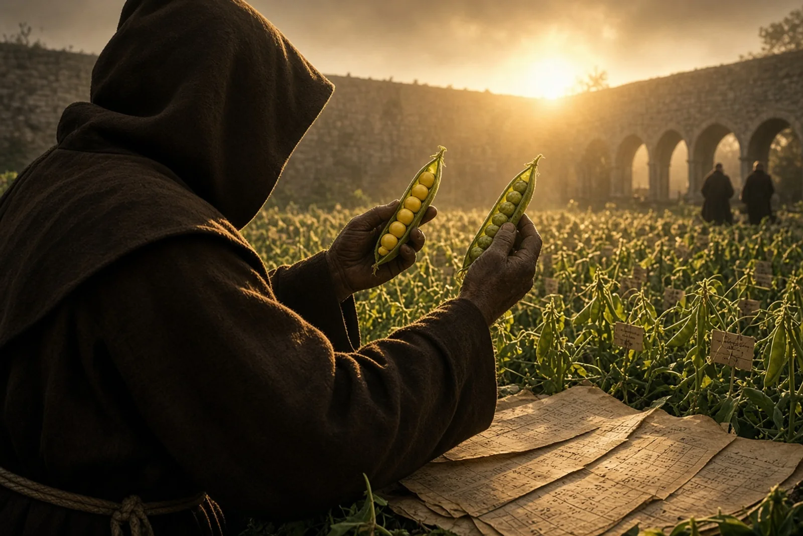 Mendel Discovers Genetics in the Monastery Garden