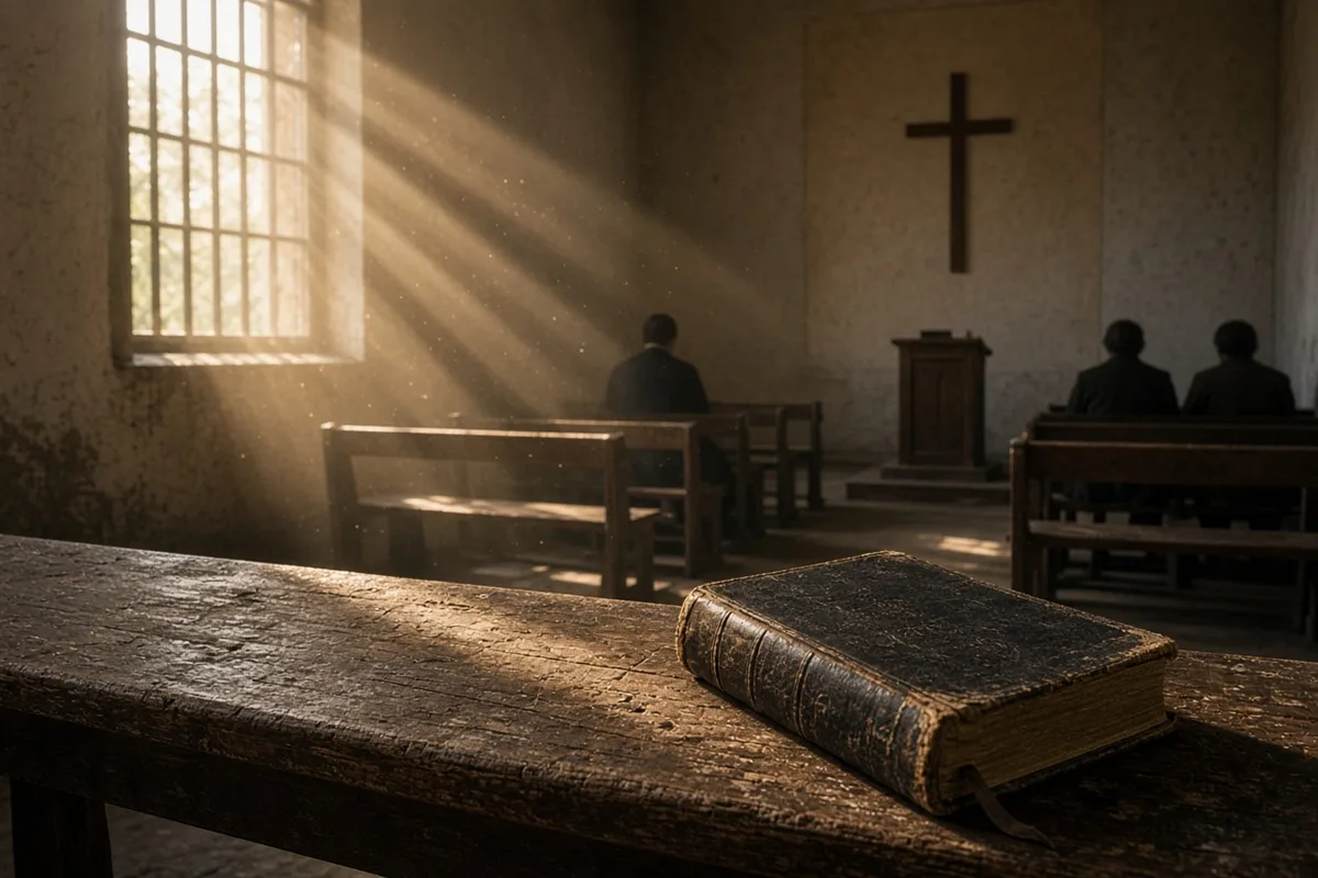 Daily Scripture reading in the prison chapel strengthened Cash's resolve during his time behind bars.