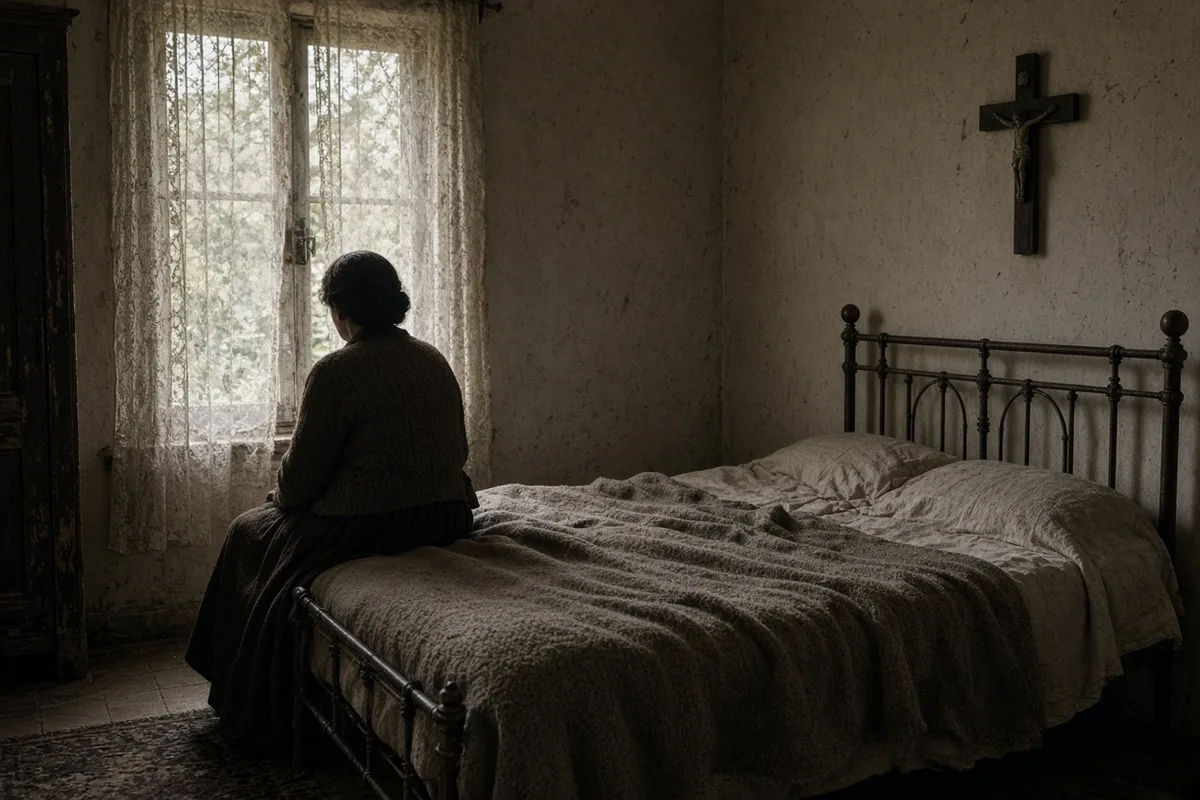 A relative of Anne-Marie Ménage suffered from a serious illness in rural France before the pilgrimage.