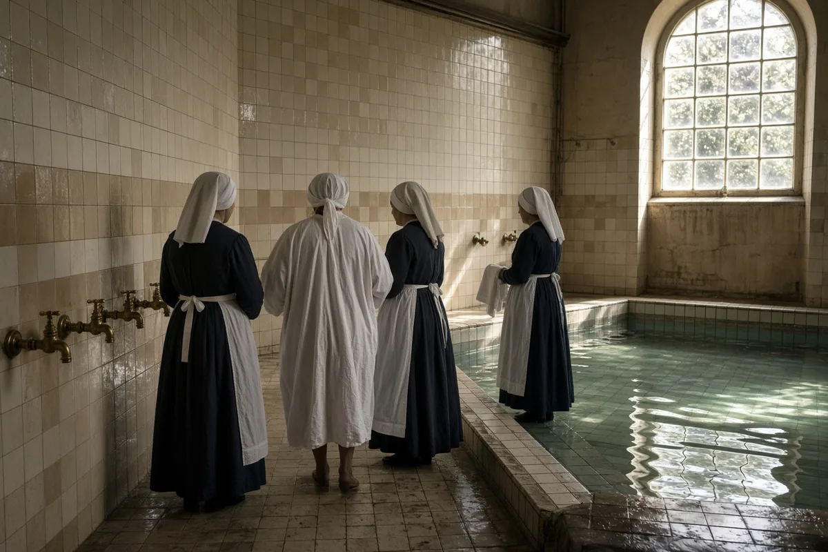 The relative was immersed in the Lourdes spring water as part of the healing rituals.
