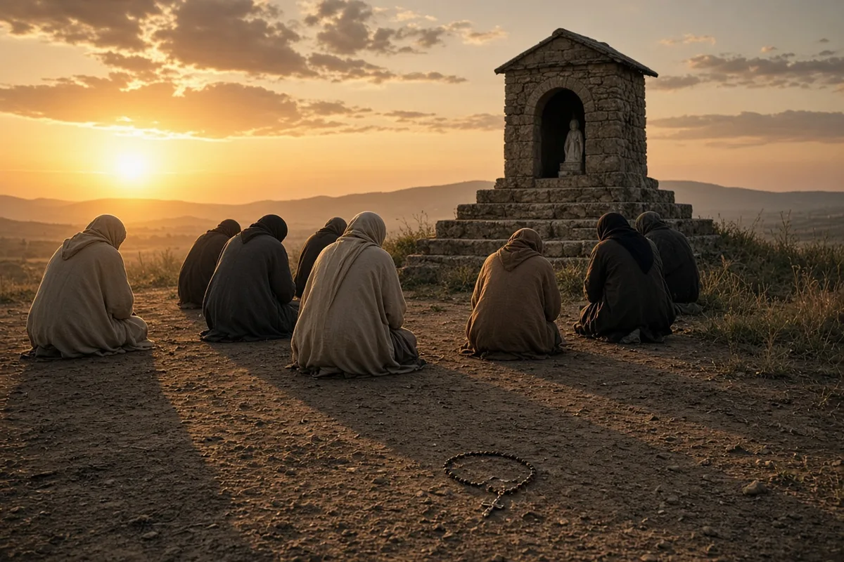 Korean Catholic observers documented the solar miracles at Naju in 1985 involving Julia Kim and the assembled pilgrims.