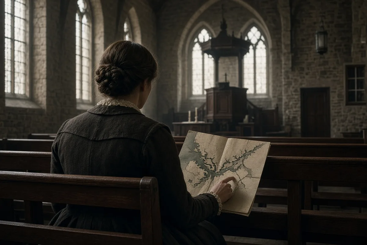 Slessor examined maps of the Calabar region as she prepared for solitary service.