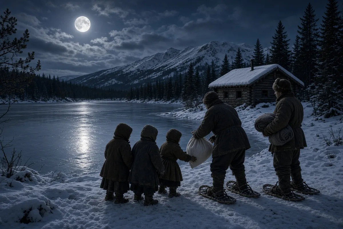 Rescue party journals document the first deliveries of food and supplies to the stranded children in February 1847.