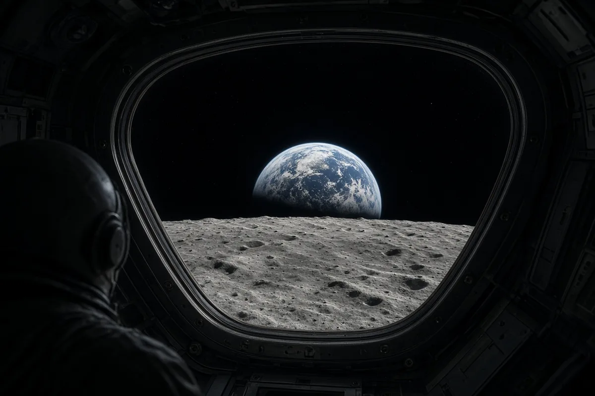 The crew read the first ten verses of Genesis during their ninth lunar orbit.