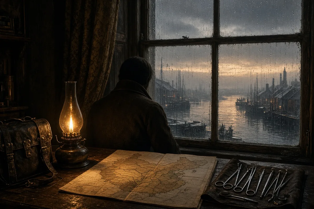 Preparation for the 1853 voyage included studying maps of inland China before committing everything to the mission.